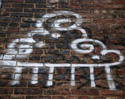 Graffiti on a Brick Wall