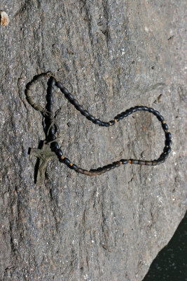 Lost Rosary Found on a Lakeshore Rock