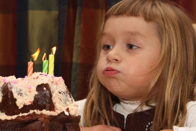 Evelyn's third birthday