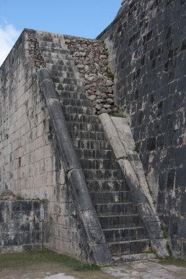 Chichen Itza - stairs to the King's box.