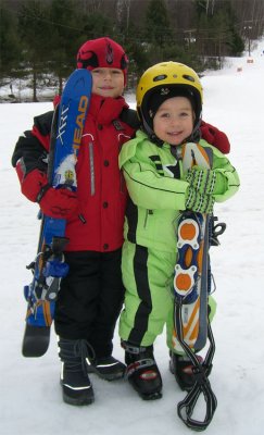 Evelyns first time skiing! Berkshire East, MA