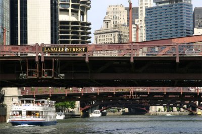 Some of the many Chicago's draw bridges.