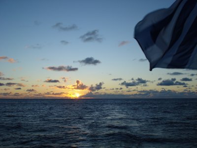 Sunbreak in the Pacific.