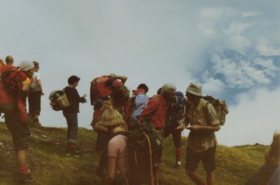 Discussing route with French guide Henri.jpg