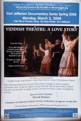 Yiddish Theater: A Love Story