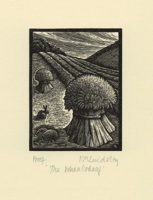 The Wheatsheaf - by wood engraver Kathleen Lindsley
