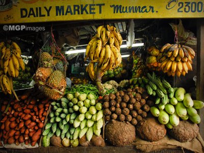 Munnar's market,  Kerala, India