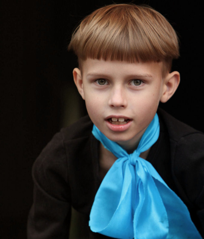 Boy with russian roots from a folk dance group