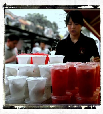 freshly made drinks