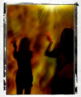 cutting the rays of light ;)