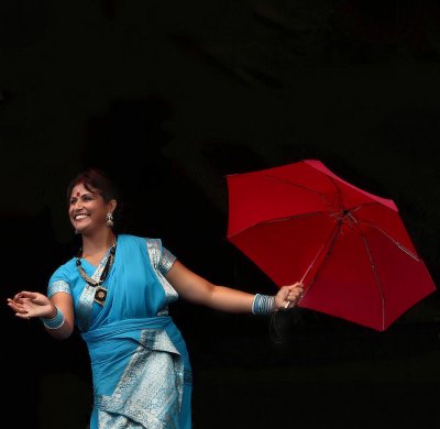 Umbrella dance / Kerala / India