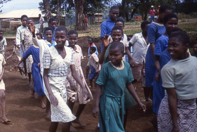 School girls, Slahamo Village