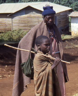 Masai elder and boy