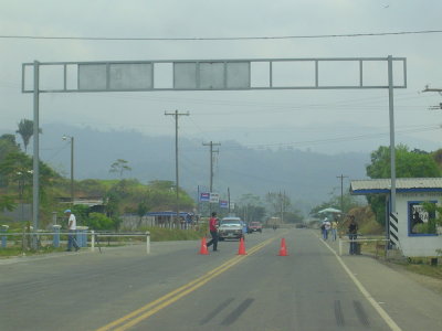 The Honduran/Guatemalan border that closes at 6pm...unless you have a little extra money