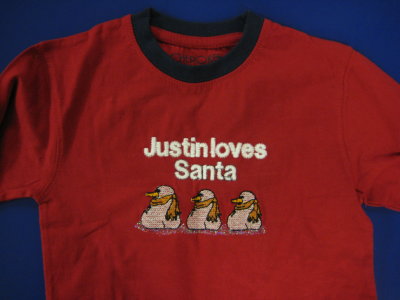 And a t-shirt for Justin