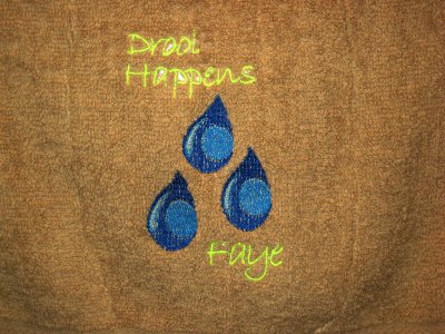 Drool towel for Faye