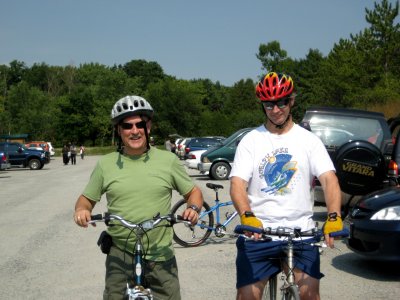 The boys got back from the blue trail, and a few others