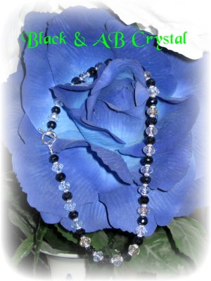 14. Black & AB crystal necklace