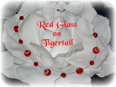 7. Red glass beads