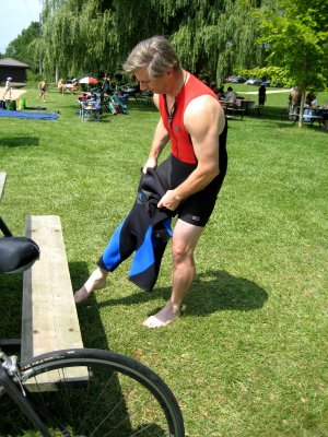 Hmm now can I still fit into this wetsuit?