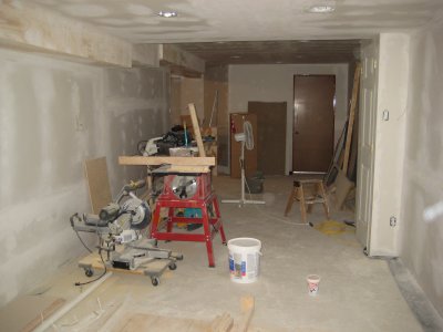 Looking back towards the cool room