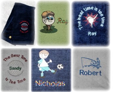 Assorted sports mini towels