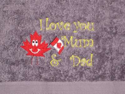 Towel for mum and dad