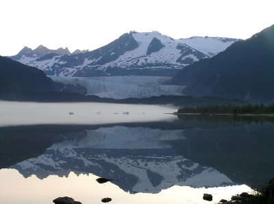 Mendhall glacier in Juneau, Alaska