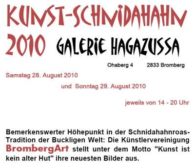Kunst - Schnidahahn, Galerie Hagazussa, August 2010