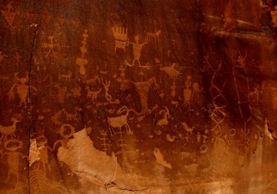 Petroglyphs near Moab