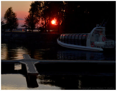 Glowing Sun at Marina, Lachine