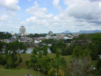 Kuching - view back across the river from the Fort