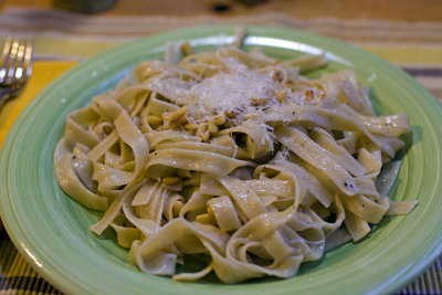 Fettuccine with Butter & Pine Nuts