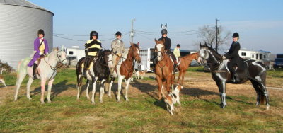 Hunting October 31st at Hill n Hound Farm