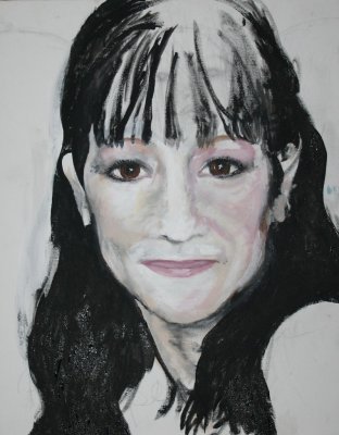 a portrait in progress