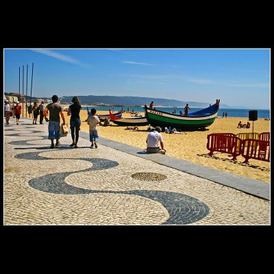 ... walking in Nazare - Portugal ...