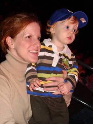 Mommy and Matthew at Disney on Ice
