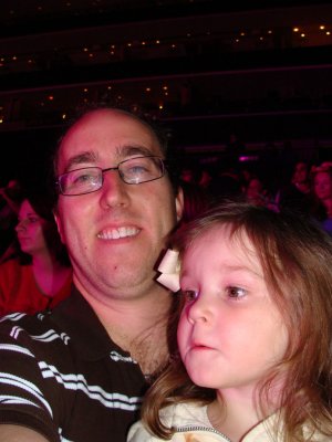 Daddy and Megan at Disney on Ice