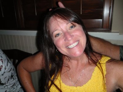 debi happy to be at sea level