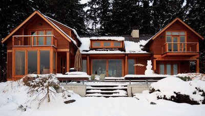 House in snow