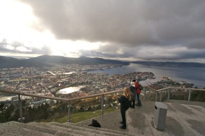 Utsikt fra toppen av Flyen