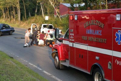 Motorcycle accident Charlton Route 20