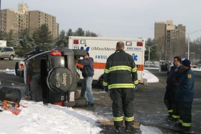 Rollover Worcester Country Club Boulevard