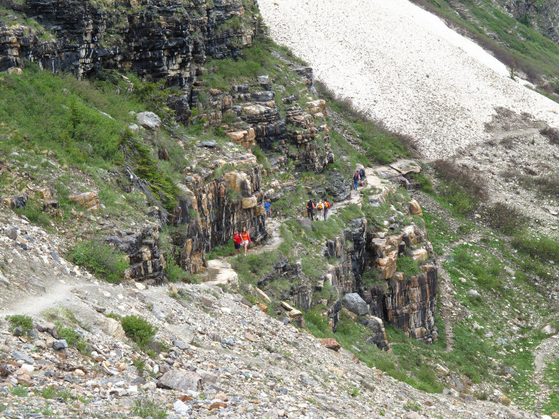 On the Six Glaciers Trail