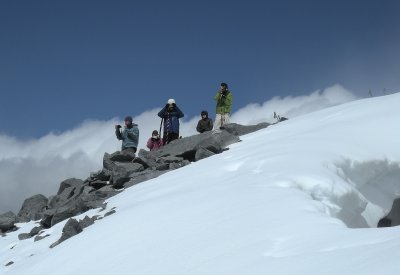 Ascent of Mount Temple in the Canadian Rockies