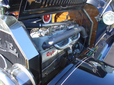 1913 Cole 6 cylinder engine, left side