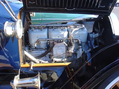 1913 Cole 6 cylinder engine, right side