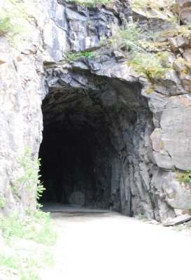 Tunnel on Myra Canyon Trestles Hike