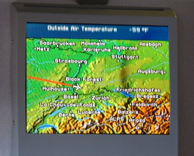 Airborne GPS over Europe