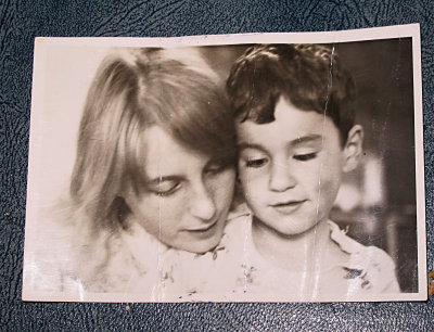 Hazel and my nephew July 1965